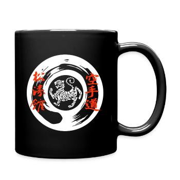 Shotokan Karate Tiger et Kanji Shirt - Mug uni - noir - Droite