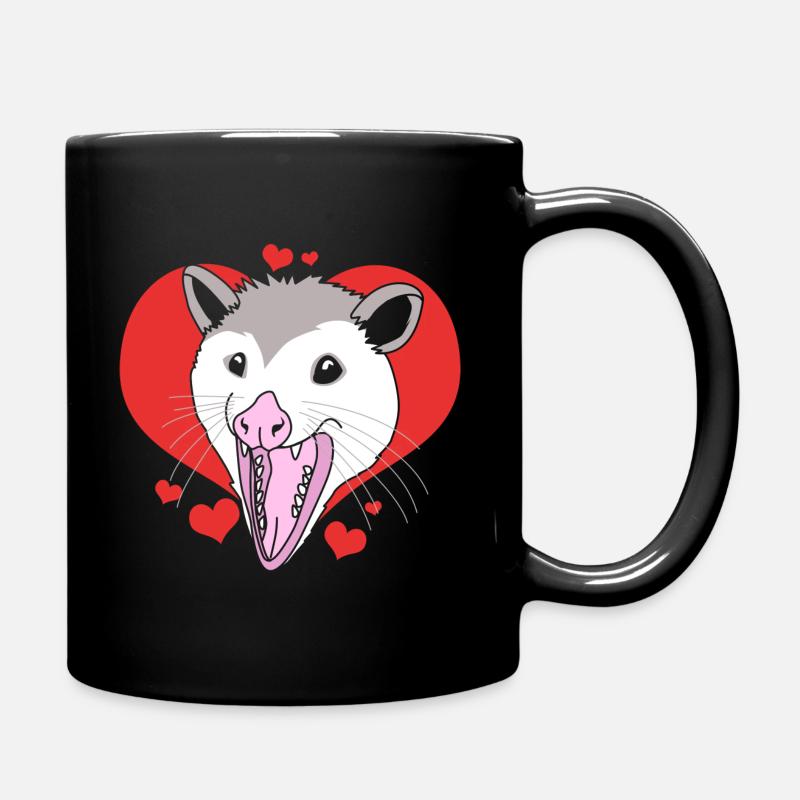 Opossum Possum - Tasse einfarbig - Schwarz