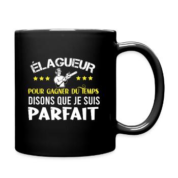 Élagueur idée cadeau humour métier soin des arbres - Mug uni - noir - Droite