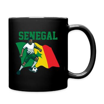 Senegal Afrika Geschenkidee - Tasse einfarbig - Schwarz - Rechts
