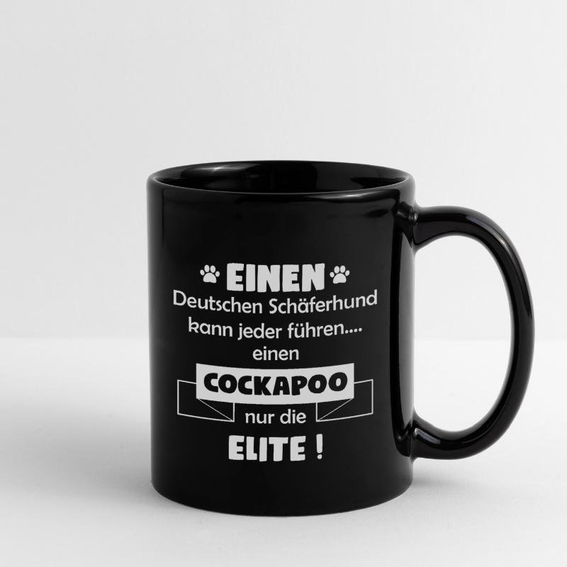 Cockapoo - Cockapoo Hund Tasse einfarbig
