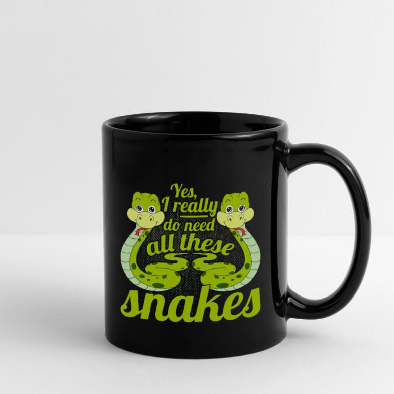 I Really Do Need All These Snakes Python Snake Full Colour Mug
