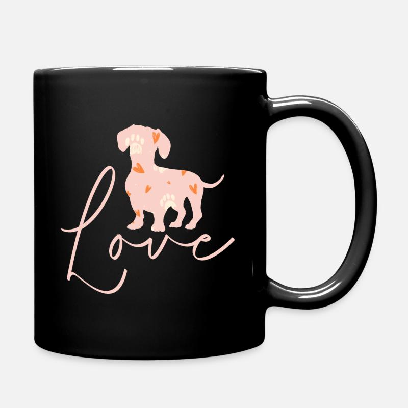 Dachshund Dachshund Dog - Full Colour Mug - black