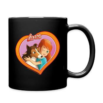 Lassie Ein Herz Und Eine Seele - Tasse einfarbig - Schwarz - Rechts
