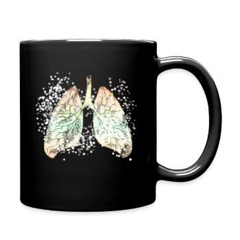 Organ lungs - Full Colour Mug - black - Right