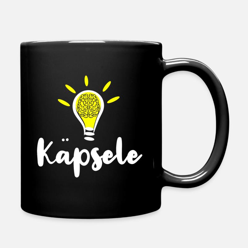 Käpsele - Tasse einfarbig - Schwarz