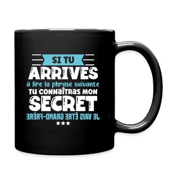 Futur grand frère annonce naissance idée cadeau - Mug uni - noir - Droite