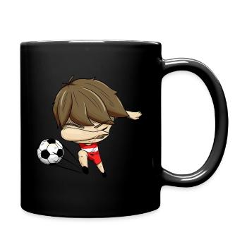 Dabbing Footballer Autriche - Mug uni - noir - Droite