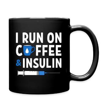 Diabetic Insulin - Full Colour Mug - black - Right