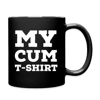cum Tshirt - Full Colour Mug - black - Right