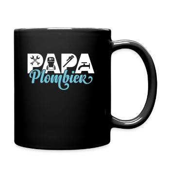 Papa Plombier Idée cadeau métier plomberie - Mug uni - noir - Droite