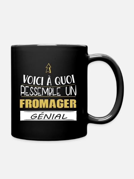 Fromage - Fromager - Fromagerie - Cadeau - Drôle - Mug uni - noir