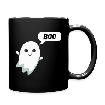 Funny Little Ghost Ghost Halloween Haunting - Full Colour Mug - black - Right