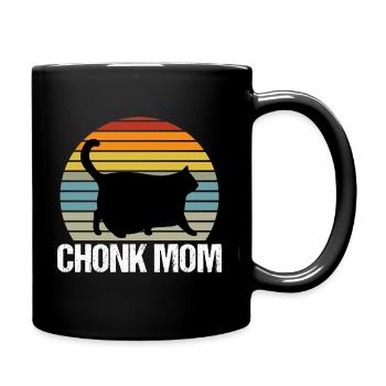 Chonk Mom Chonkiest Chonk Chonker's Chonkey Love - Full Colour Mug - black - Right
