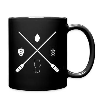 Hobbybrauer Bierbrauer Bier - Full Colour Mug - black - Right
