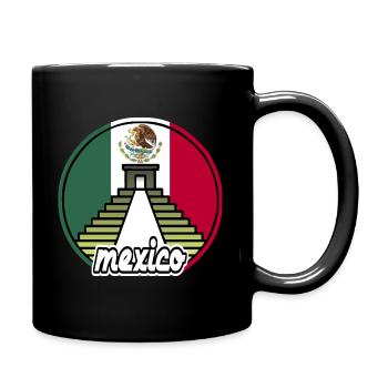 Mexico / Land / Flagge - Tasse einfarbig - Schwarz - Rechts