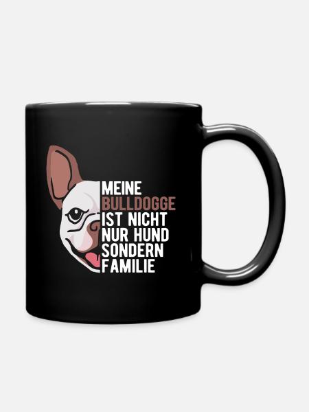 Französische Bulldogge Französischen Bulldogge - Tasse einfarbig - Schwarz
