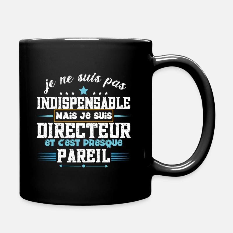 Directeur idée cadeau humour responsable boss - Mug uni - noir