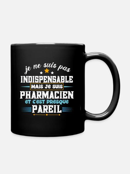 Pharmacien idée cadeau humour profession. - Mug uni - noir