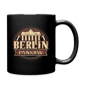 Berlin Pankow - Tasse einfarbig - Schwarz - Rechts