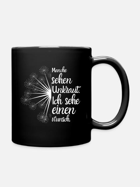 Manche sehen Unkraut Gärtner Hobbygärtner - Tasse einfarbig - Schwarz