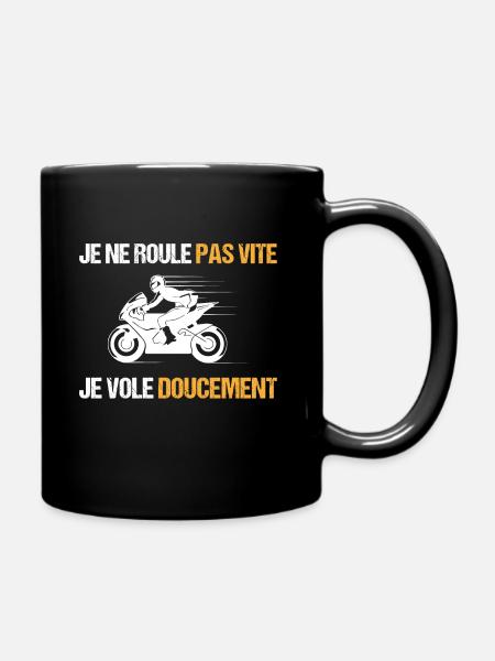 Motard idée cadeau Passion moto humour citations - Mug uni - noir