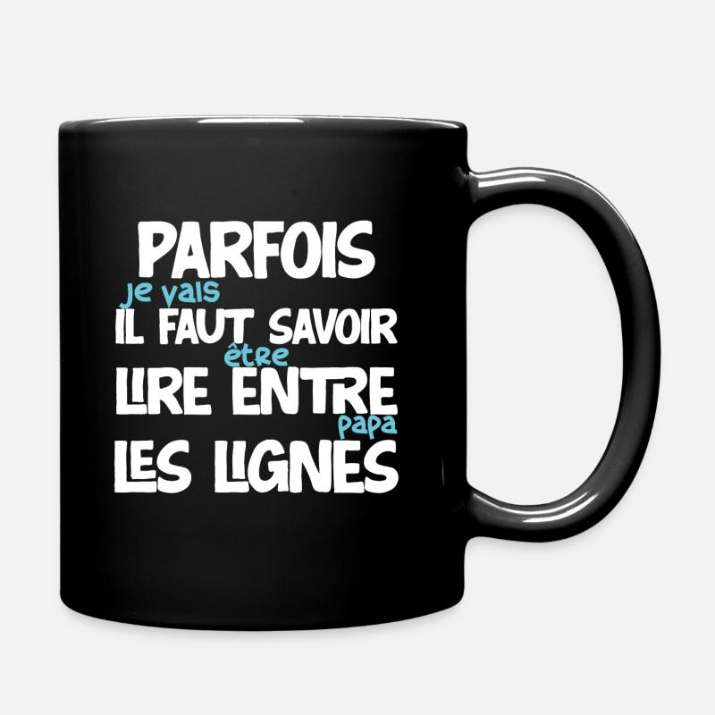Futur papa idée cadeau annonce naissance citations - Mug uni - noir