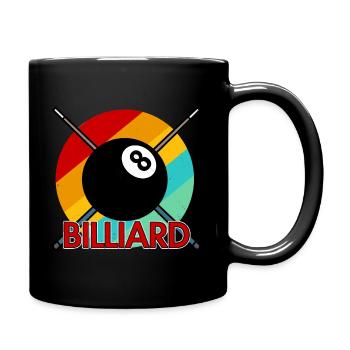 Billard Pool-Billard - Tasse einfarbig - Schwarz - Rechts