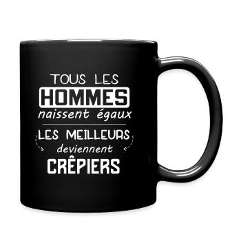 Crêpier - Crêpe - Métier - Cadeau - Drôle - Mug uni - noir - Droite