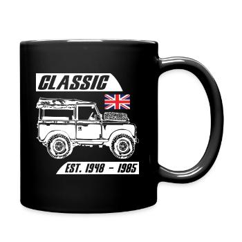 Landy Classic Car - Tasse einfarbig - Schwarz - Rechts