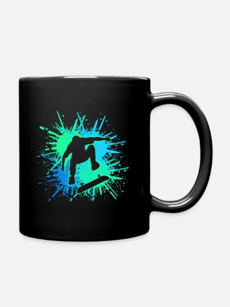 skater - Tasse einfarbig - Schwarz