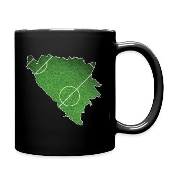bosnien und herzegowina Fussball Fussballplatz Mei - Tasse einfarbig - Schwarz - Rechts