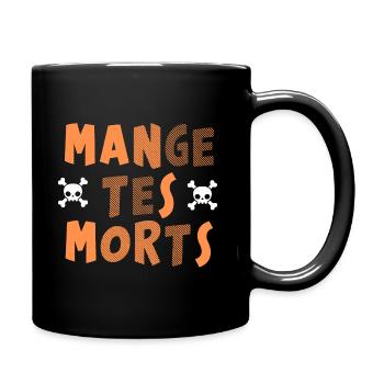 Iss deine Toten - Tasse einfarbig - Schwarz - Rechts