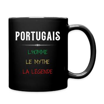 Portugal humour fier cadeau portugais humoristique - Mug uni - noir - Droite