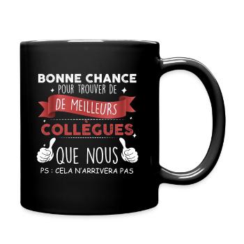 Collègue humour départ citation drôle - Mug uni - noir - Droite