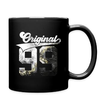 27. GEBURTSTAG 27 JAHRE ORIGINAL 1999 - Tasse einfarbig - Schwarz - Rechts