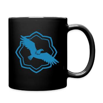 Vogel - Fliegen - Naturschutz Tierfreund Freiheit - Tasse einfarbig - Schwarz - Rechts