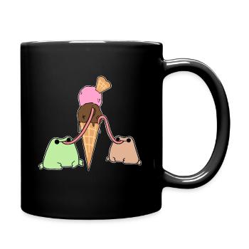 Grenouilles de glace - Mug uni - noir - Droite