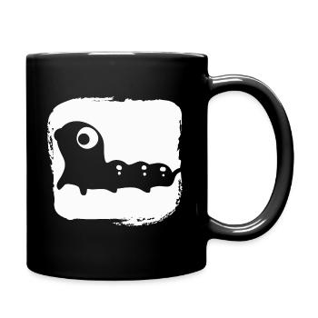 lustige Raupe - Naturschutz - Klima - Tasse einfarbig - Schwarz - Rechts