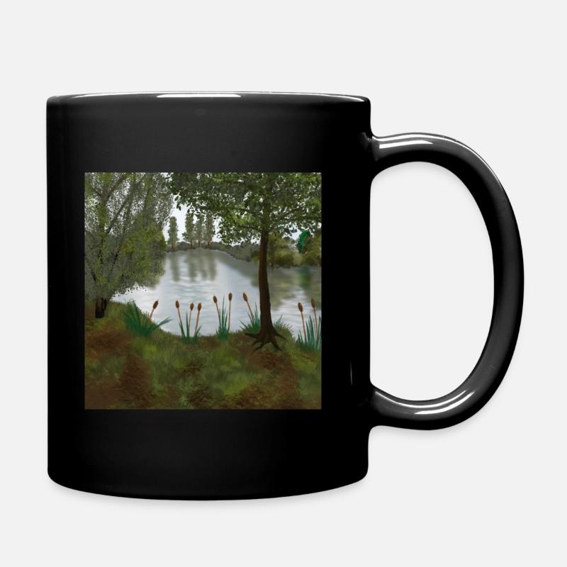 Bassin d’aquarelle numérique - Mug uni - noir
