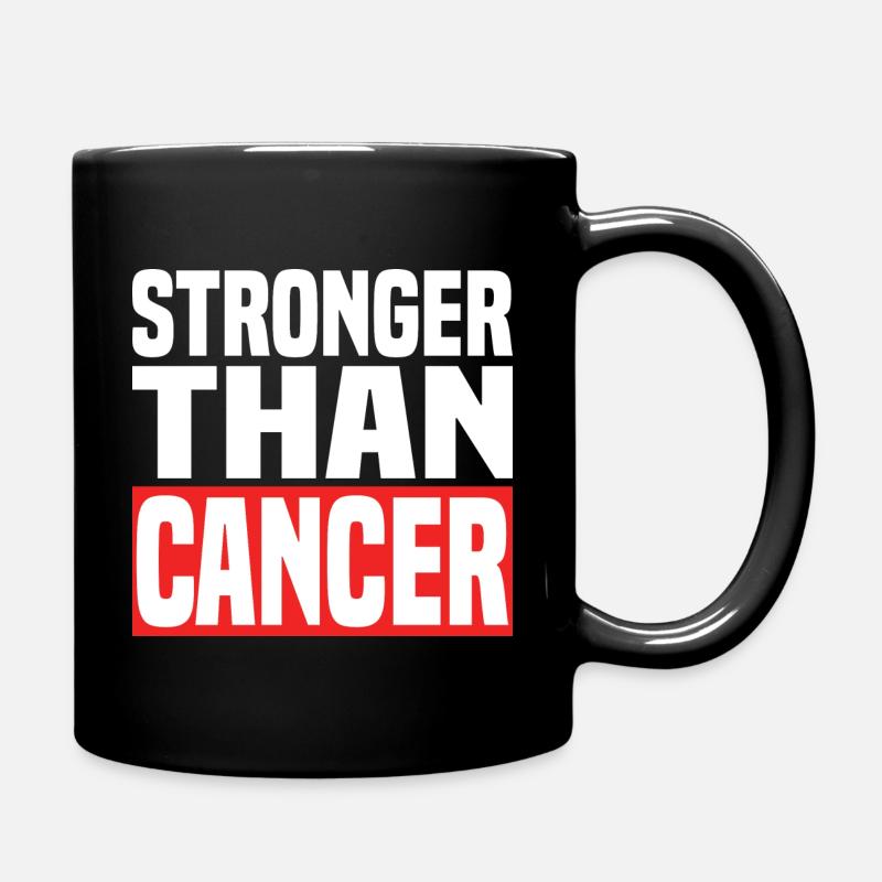 Stronger Than Cancer - Tasse einfarbig - Schwarz