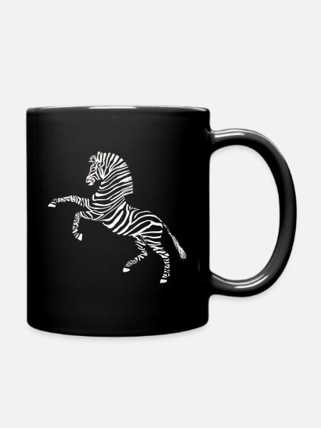 Zèbre sauvage - Mug uni - noir
