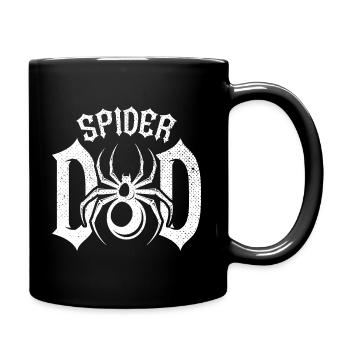 Retro Spider Dad Haustier Spinne Besitzer - Tasse einfarbig - Schwarz - Rechts