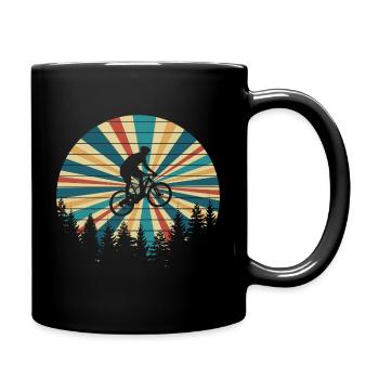 Mountainbike Vintage Fahrrad - Tasse einfarbig - Schwarz - Rechts