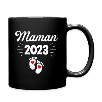 Grossesse Femme Enceinte - Future Maman 2023 - Mug uni - noir - Droite