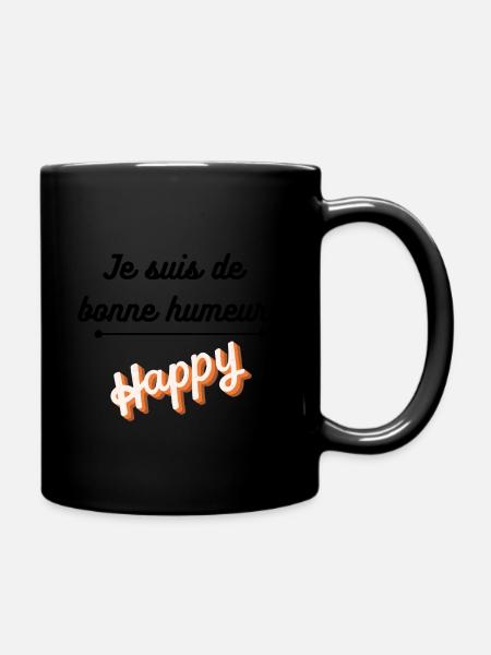 Je suis de bonne humeur - Mug uni - noir