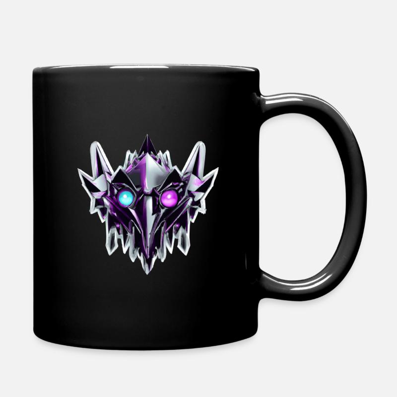 Cyber Eule 3 - Tasse einfarbig - Schwarz