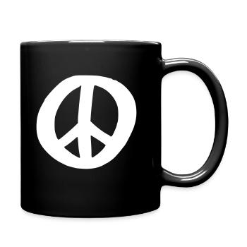 Signe de la Paix Dessin de la Paix Croquis blanc - Mug uni - noir - Droite