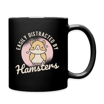 Nagetier Hamster - Tasse einfarbig - Schwarz - Rechts