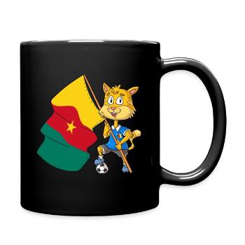Cameroonian Fan Cat - Full Colour Mug - black - Right